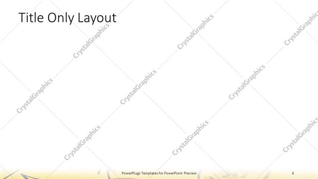 Title Only presentation slide layout