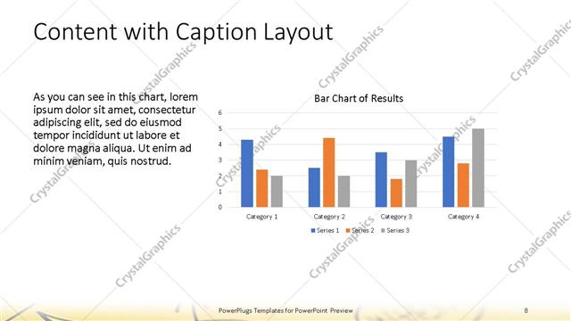 Content with Caption presentation slide layout