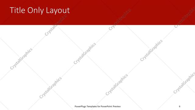 Title Only presentation slide layout