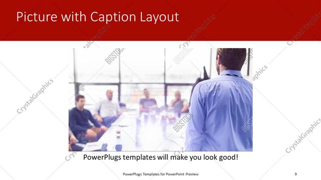 Picture with Caption presentation slide layout