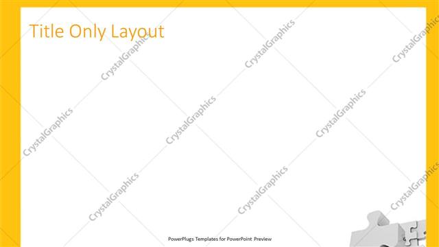 Title Only presentation slide layout