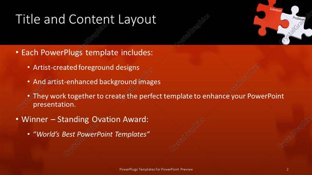 Title and Content presentation slide layout
