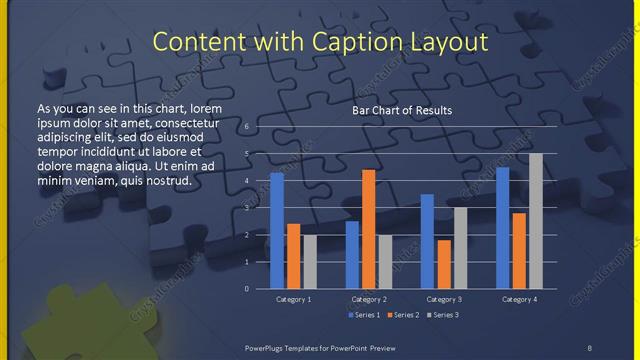 Content with Caption presentation slide layout