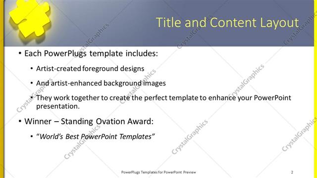 Title and Content presentation slide layout