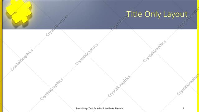 Title Only presentation slide layout