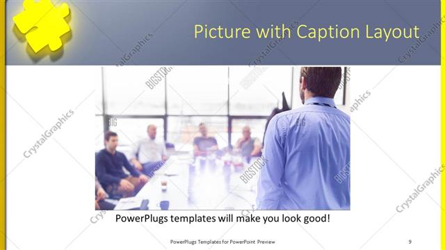 Picture with Caption presentation slide layout