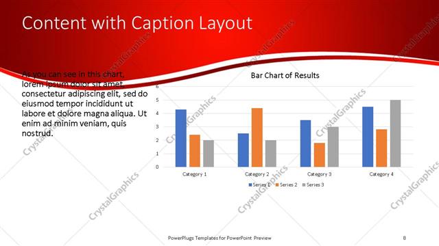 Content with Caption presentation slide layout