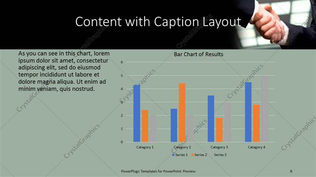 Content with Caption presentation slide layout