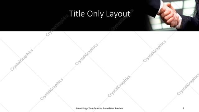 Title Only presentation slide layout