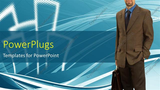  Presentation with builder - A professional with a bluish background