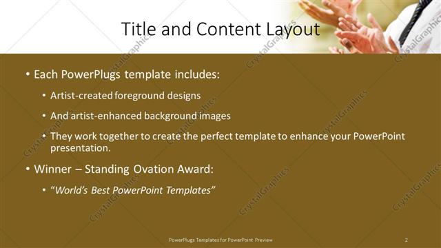 Title and Content presentation slide layout