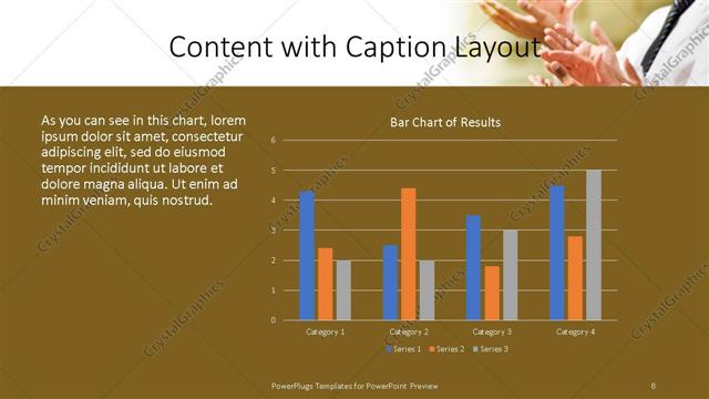 Content with Caption presentation slide layout