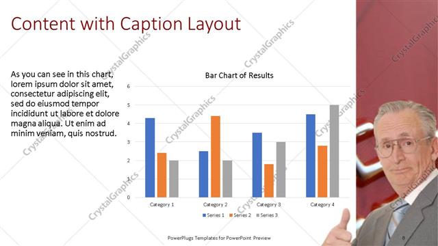 Content with Caption presentation slide layout