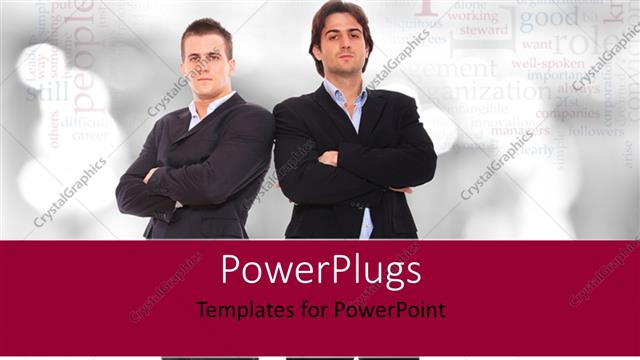  Presentation with environement - A professional environement with words in the background