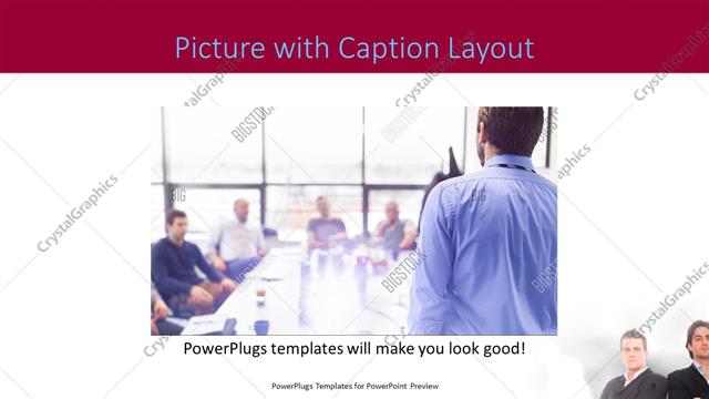 Picture with Caption presentation slide layout