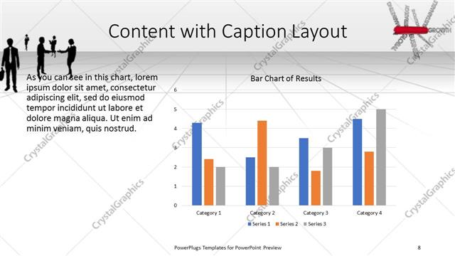 Content with Caption presentation slide layout