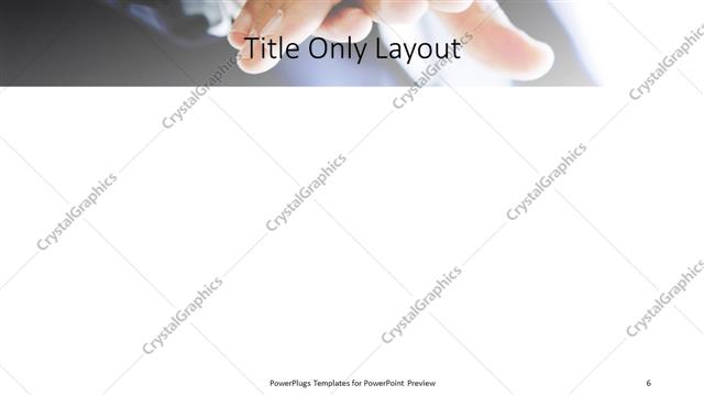 Title Only presentation slide layout