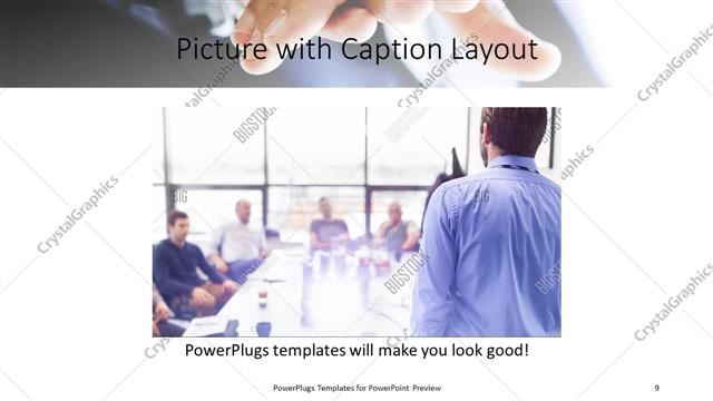 Picture with Caption presentation slide layout