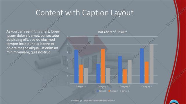 Content with Caption presentation slide layout