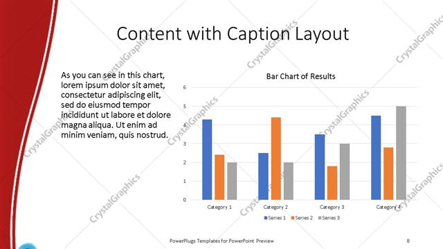Content with Caption presentation slide layout