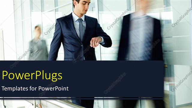  Presentation with look - A professional with glass building in the background