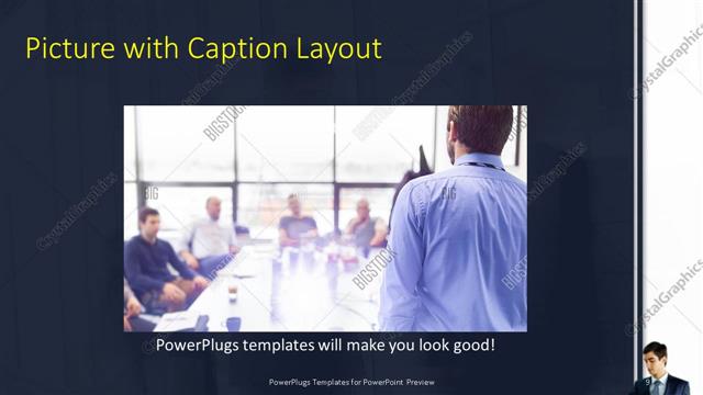 Picture with Caption presentation slide layout