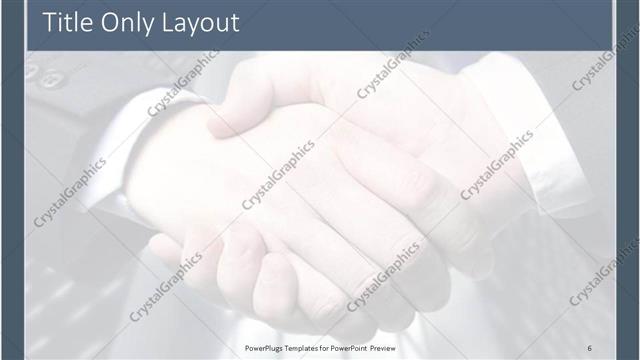 Title Only presentation slide layout