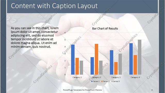 Content with Caption presentation slide layout