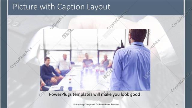 Picture with Caption presentation slide layout