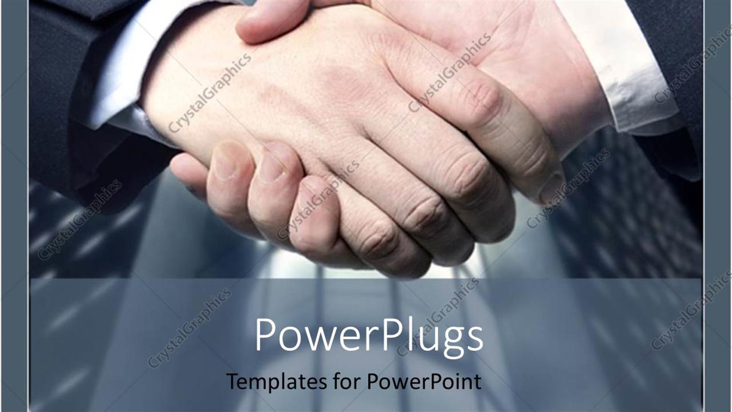 Featuring a Professional Hand Shake with Bulding in Background