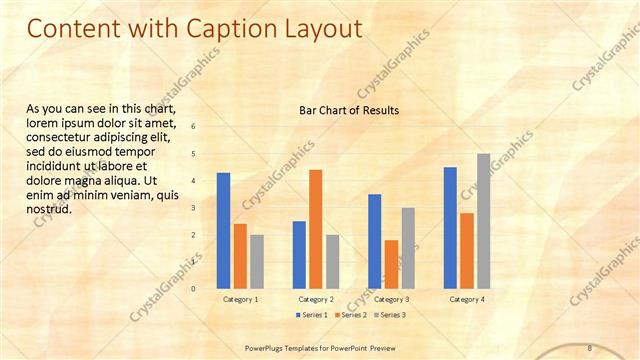 Content with Caption presentation slide layout