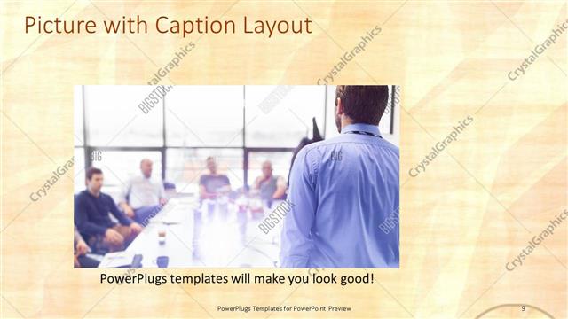 Picture with Caption presentation slide layout