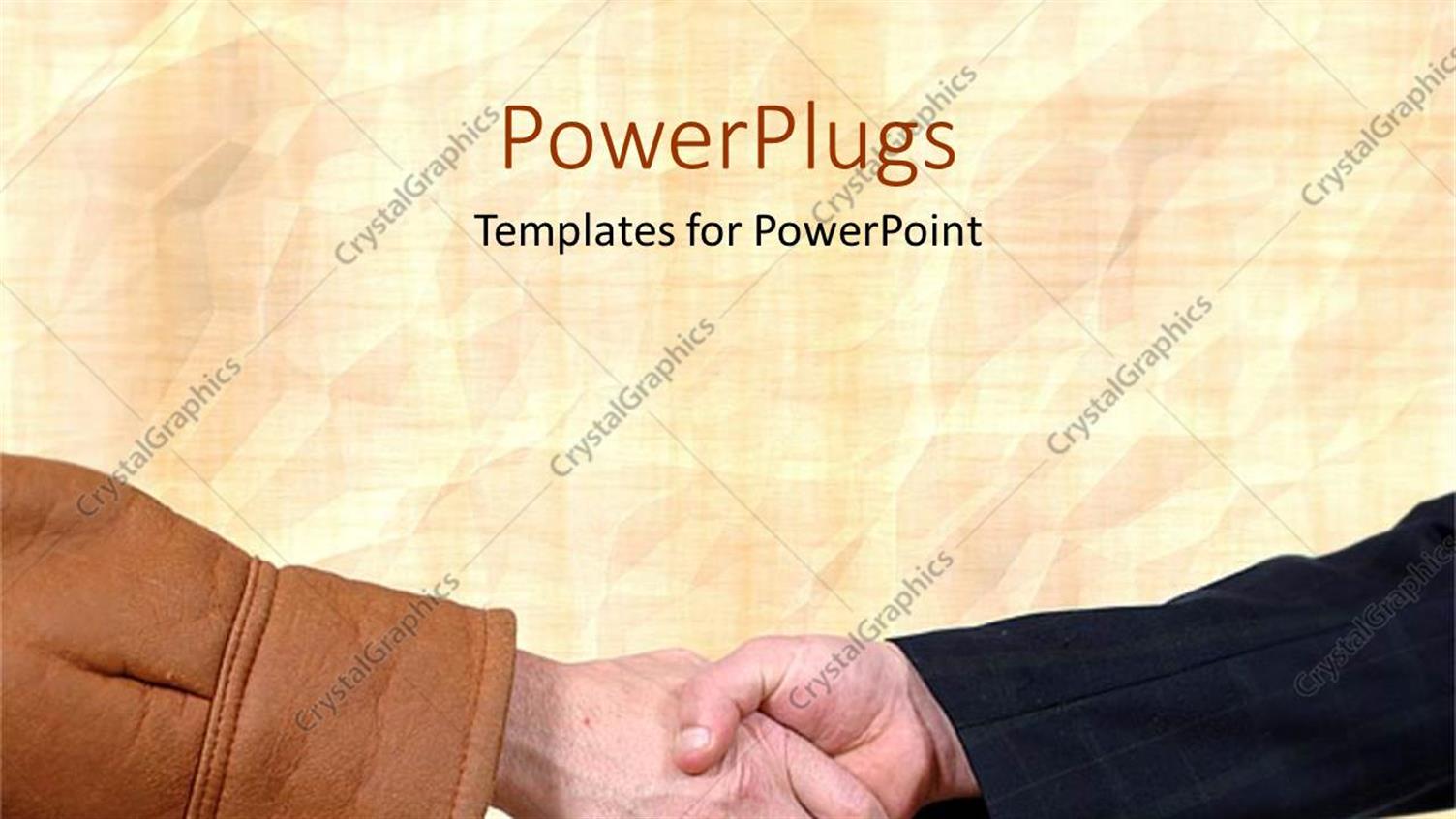 Featuring a Professional Hand Shake with Colorful Background