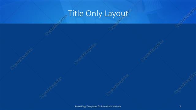 Title Only presentation slide layout
