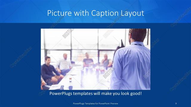 Picture with Caption presentation slide layout