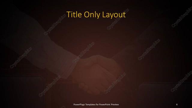 Title Only presentation slide layout