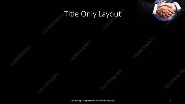 Title Only presentation slide layout