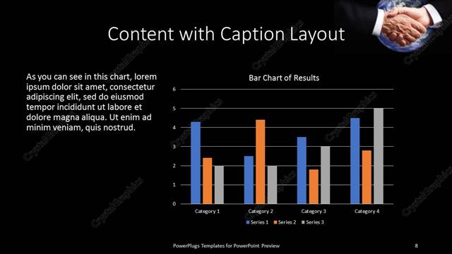 Content with Caption presentation slide layout