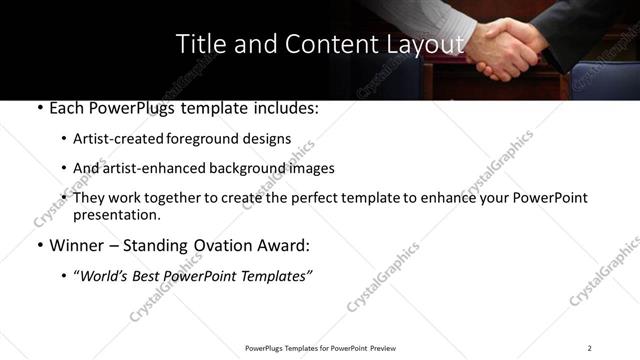 Title and Content presentation slide layout