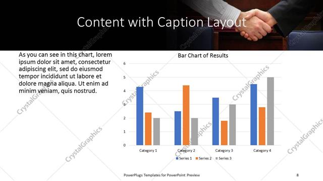 Content with Caption presentation slide layout