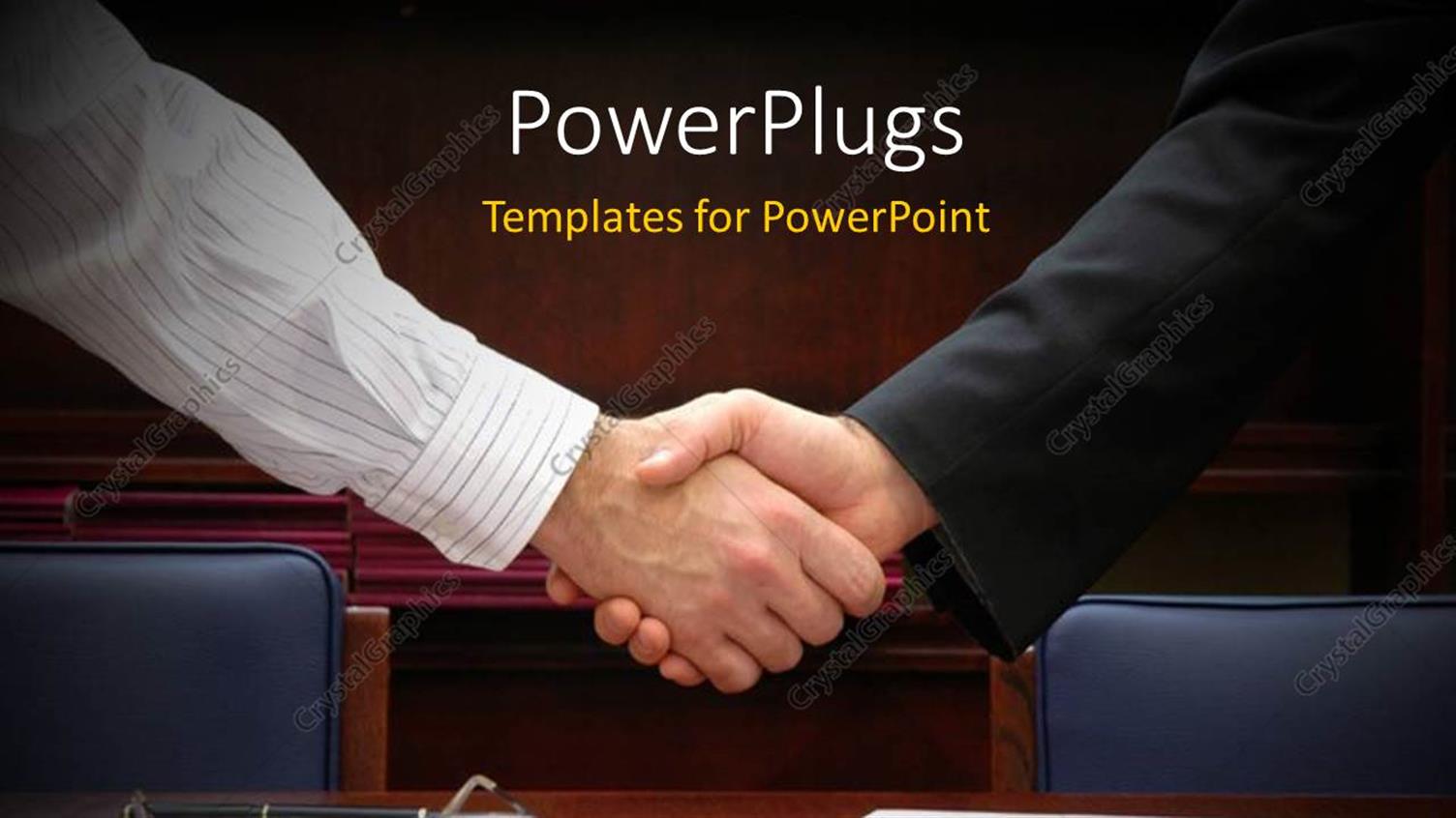 Featuring a Professional Handshake with Blackish Background