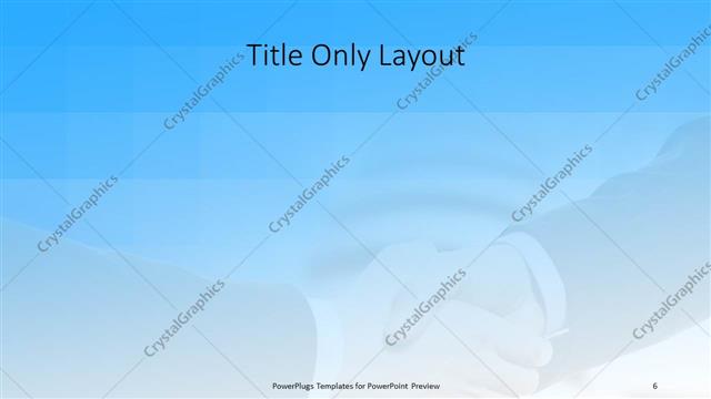 Title Only presentation slide layout