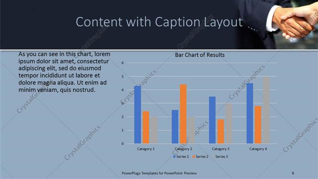Content with Caption presentation slide layout