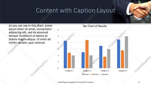Content with Caption presentation slide layout