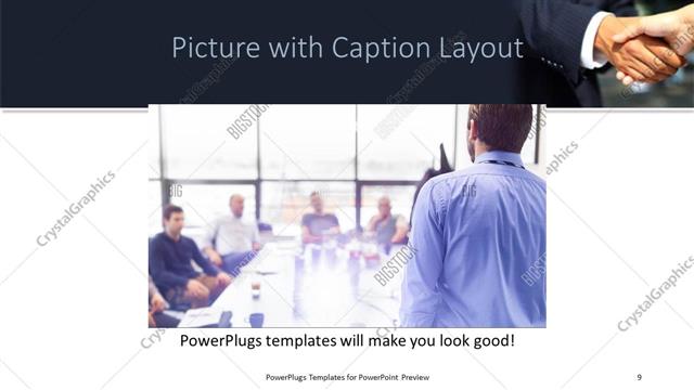 Picture with Caption presentation slide layout