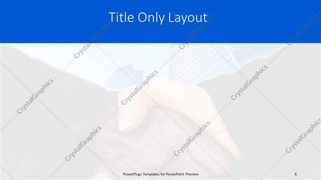 Title Only presentation slide layout
