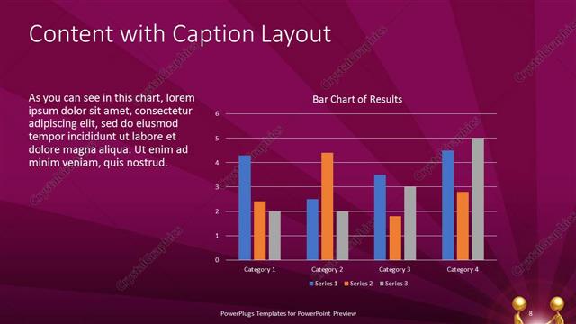 Content with Caption presentation slide layout