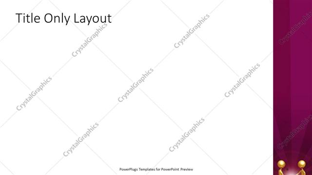 Title Only presentation slide layout