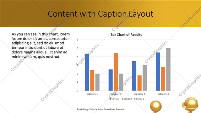 Content with Caption presentation slide layout