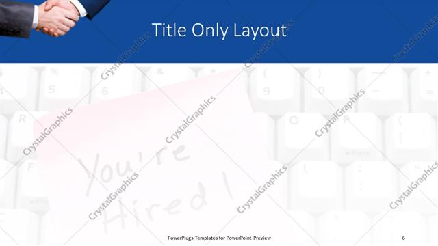 Title Only presentation slide layout